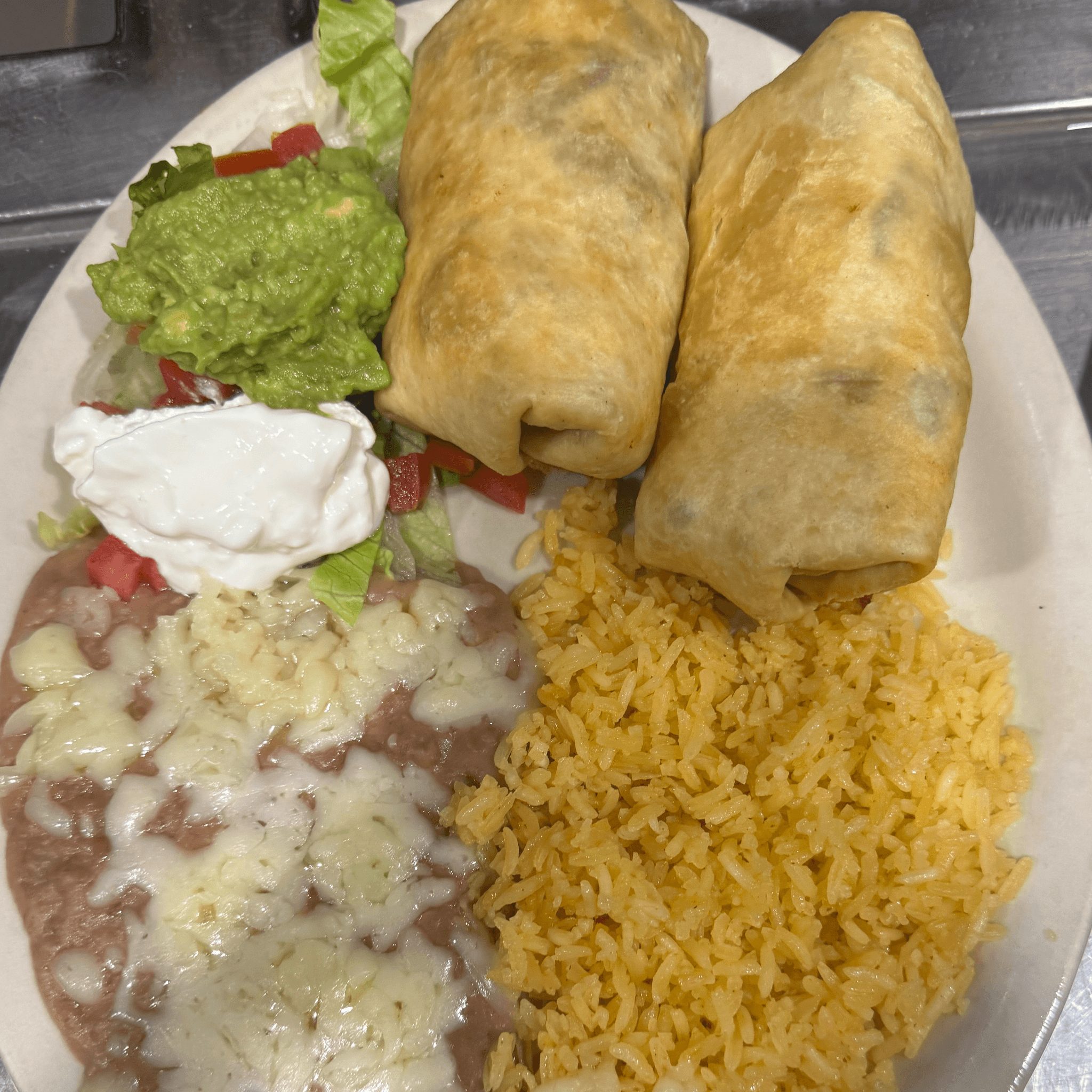 #4 Chimichangas Dinner.